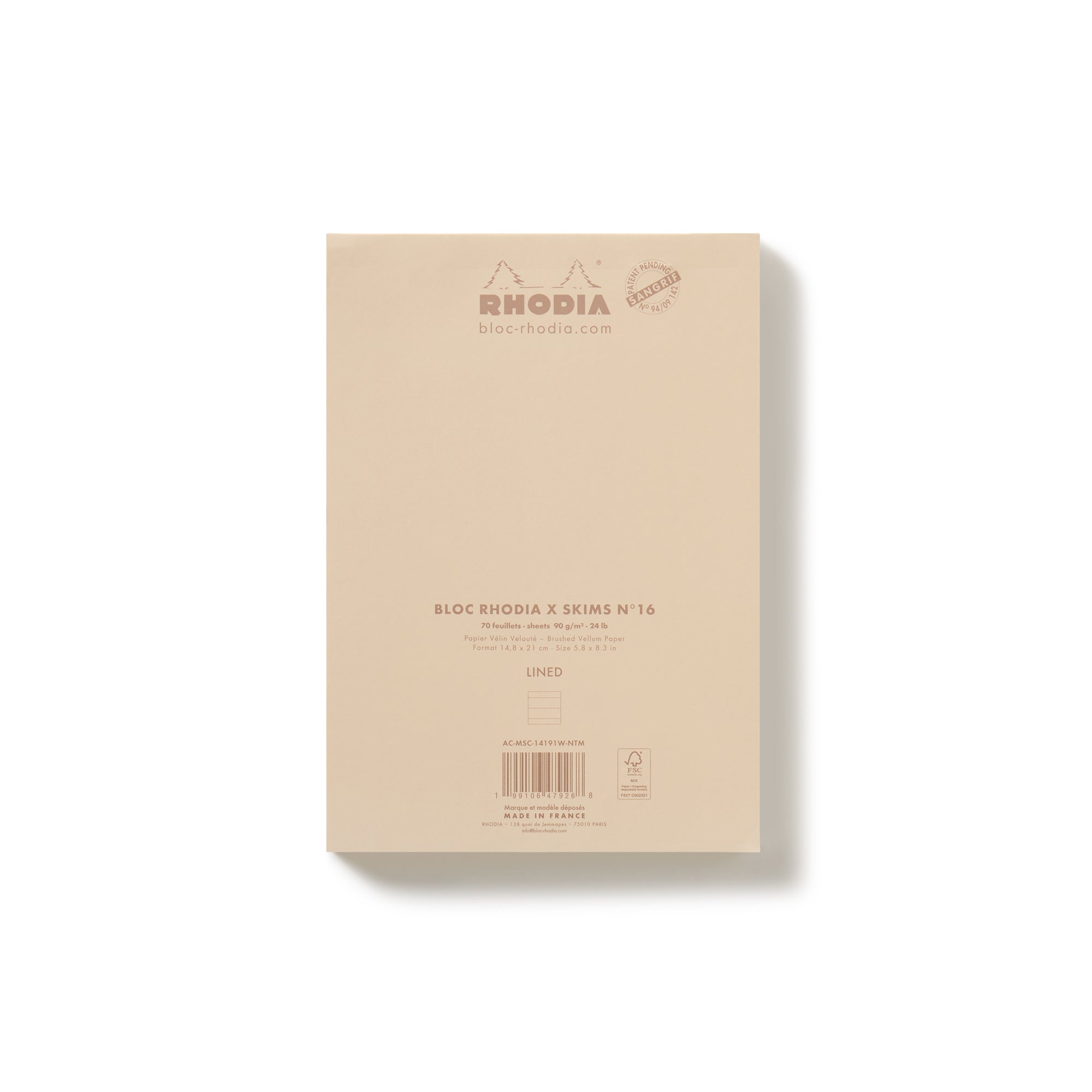 rhodia x skims notepad set rhodia x skims notepad set
