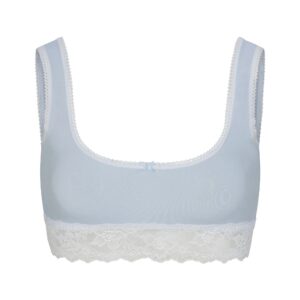 lightweight cotton lace scoop bralette