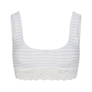 lightweight cotton lace scoop bralette