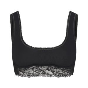 lightweight cotton lace scoop bralette