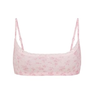 Витрина lightweight cotton pointelle scoop bralette