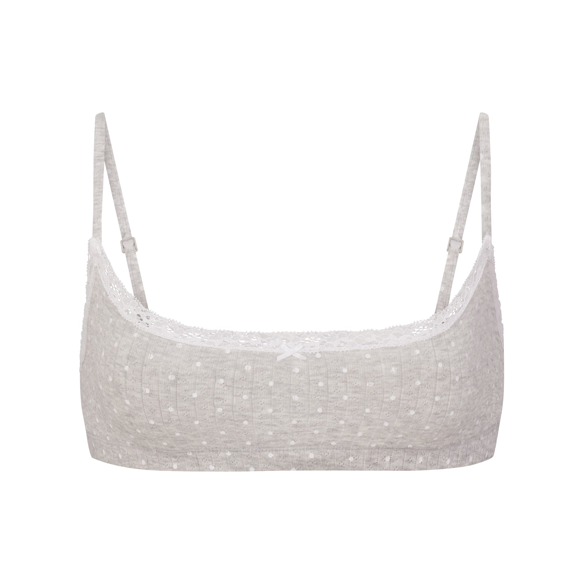 lightweight cotton pointelle scoop bralette lightweight cotton pointelle scoop bralette