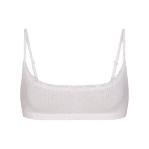 Витрина lightweight cotton pointelle scoop bralette