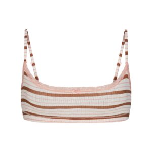 lightweight cotton pointelle scoop bralette