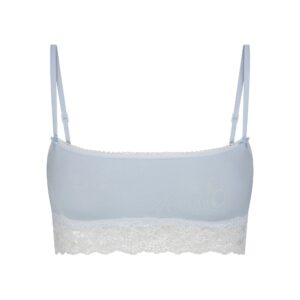 lightweight cotton straight neck bralette