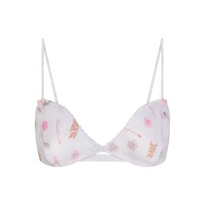 Витрина lightweight satin triangle bralette