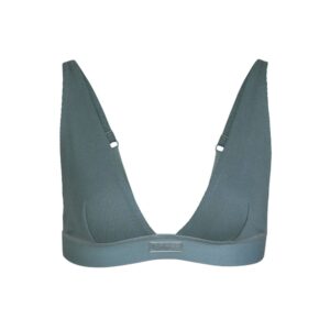 cotton rib plunge bralette