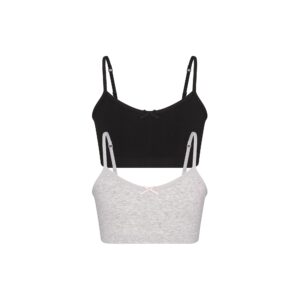 cotton seamless juniors bralette 2 pack