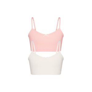 cotton seamless juniors bralette 2 pack