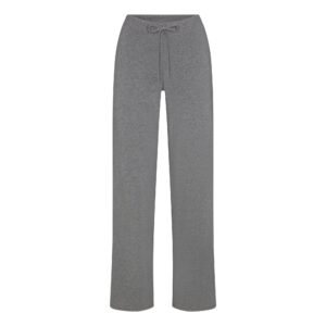 cotton jersey straight leg pant