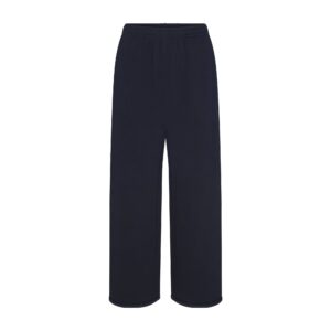 Home cotton fleece oversized straight leg pant