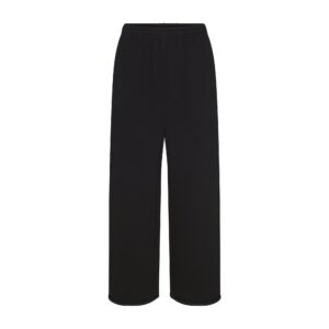 cotton fleece oversized straight leg pant