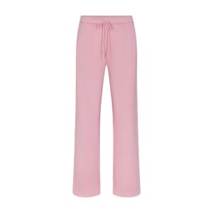 Home cotton fleece logo classic straight leg pant