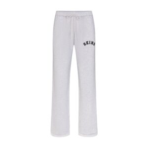 cotton fleece logo classic straight leg pant