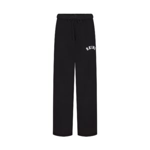 Home cotton fleece classic straight leg pant