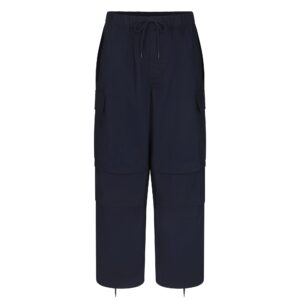 woven cotton oversized low rise cargo pant