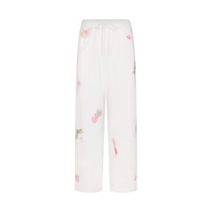 Home cotton fleece classic straight leg pant