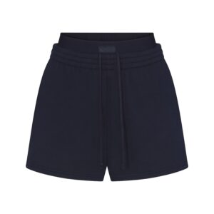 cotton fleece double waistband short