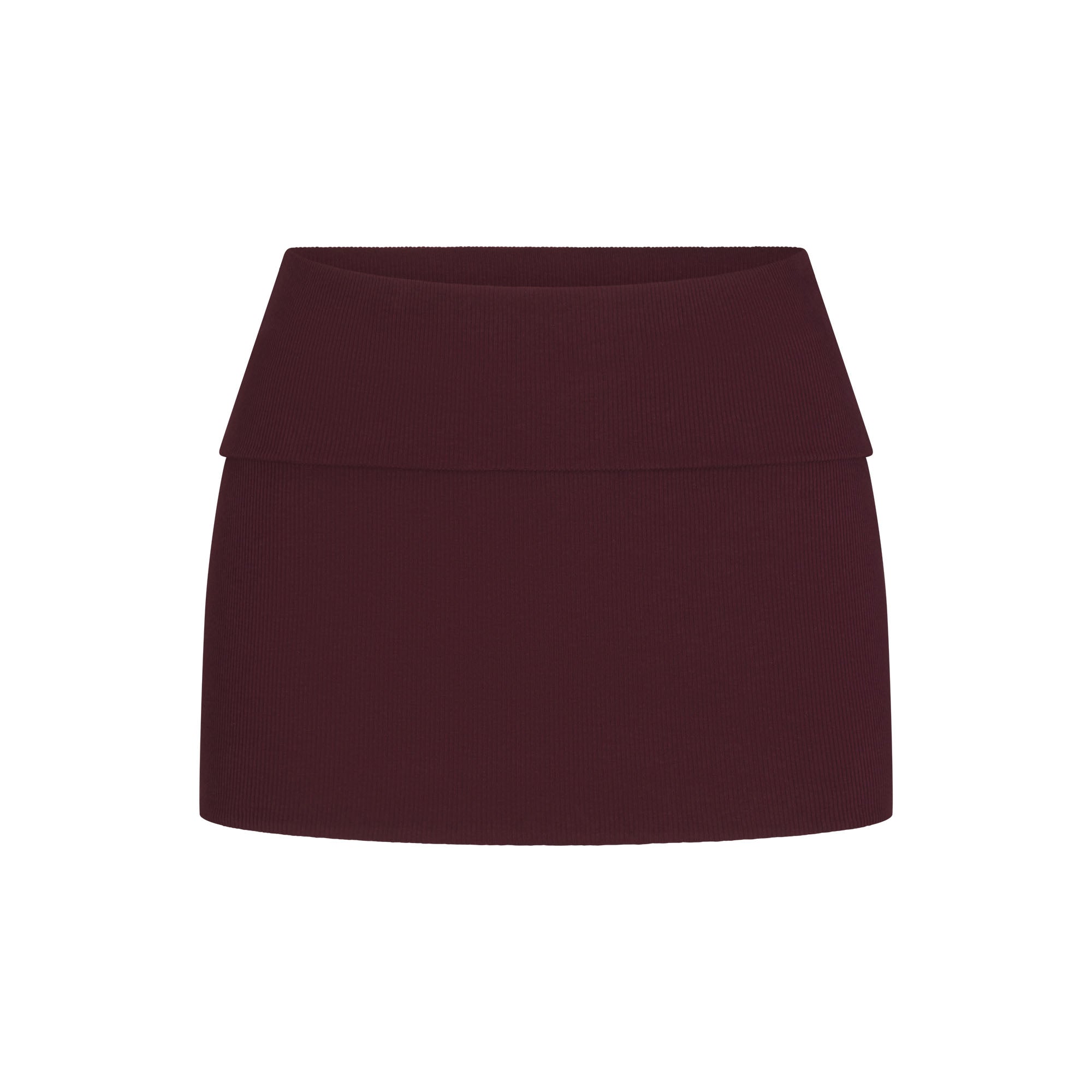 cotton rib foldover mini skirt cotton rib foldover mini skirt