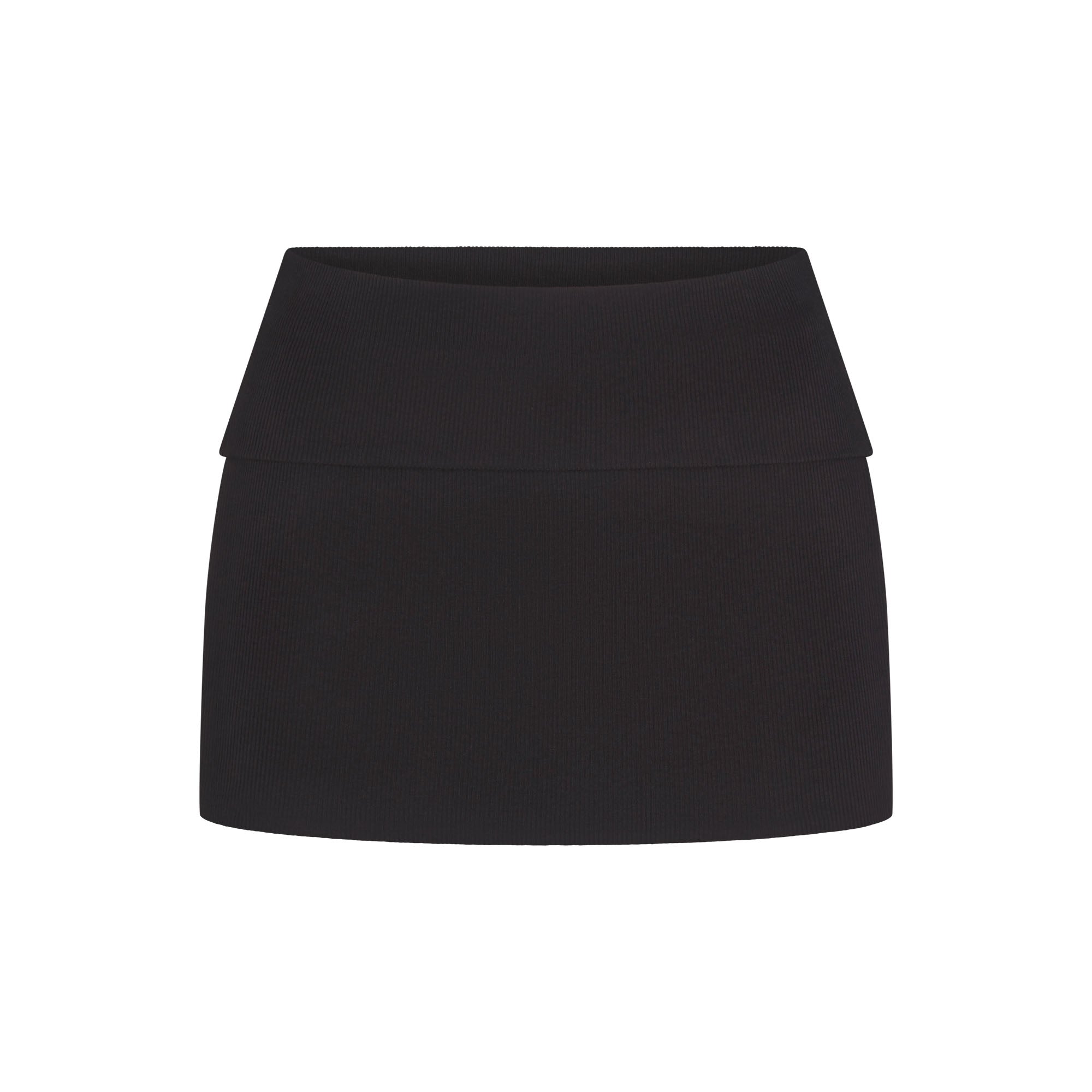 cotton rib foldover mini skirt cotton rib foldover mini skirt