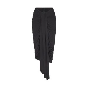 vettese x skims sheer modal draped midi skirt