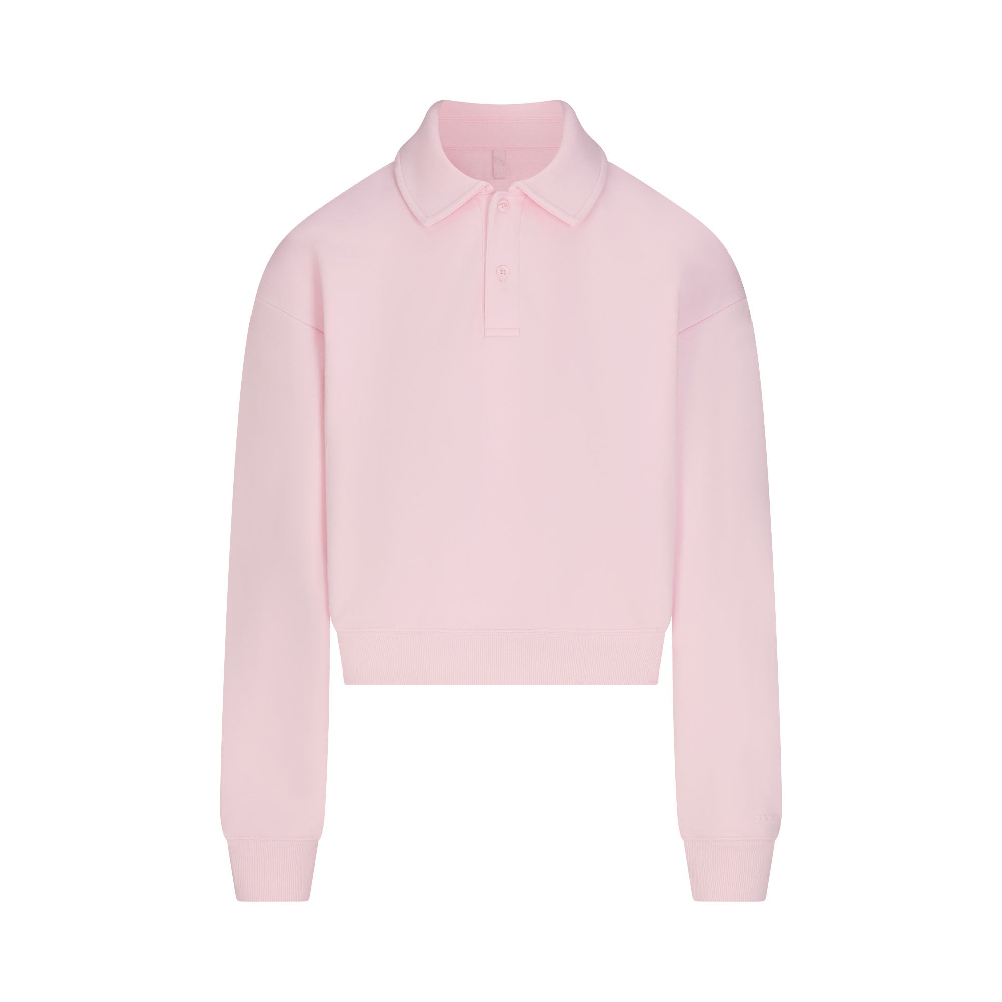 cotton fleece polo sweatshirt cotton fleece polo sweatshirt