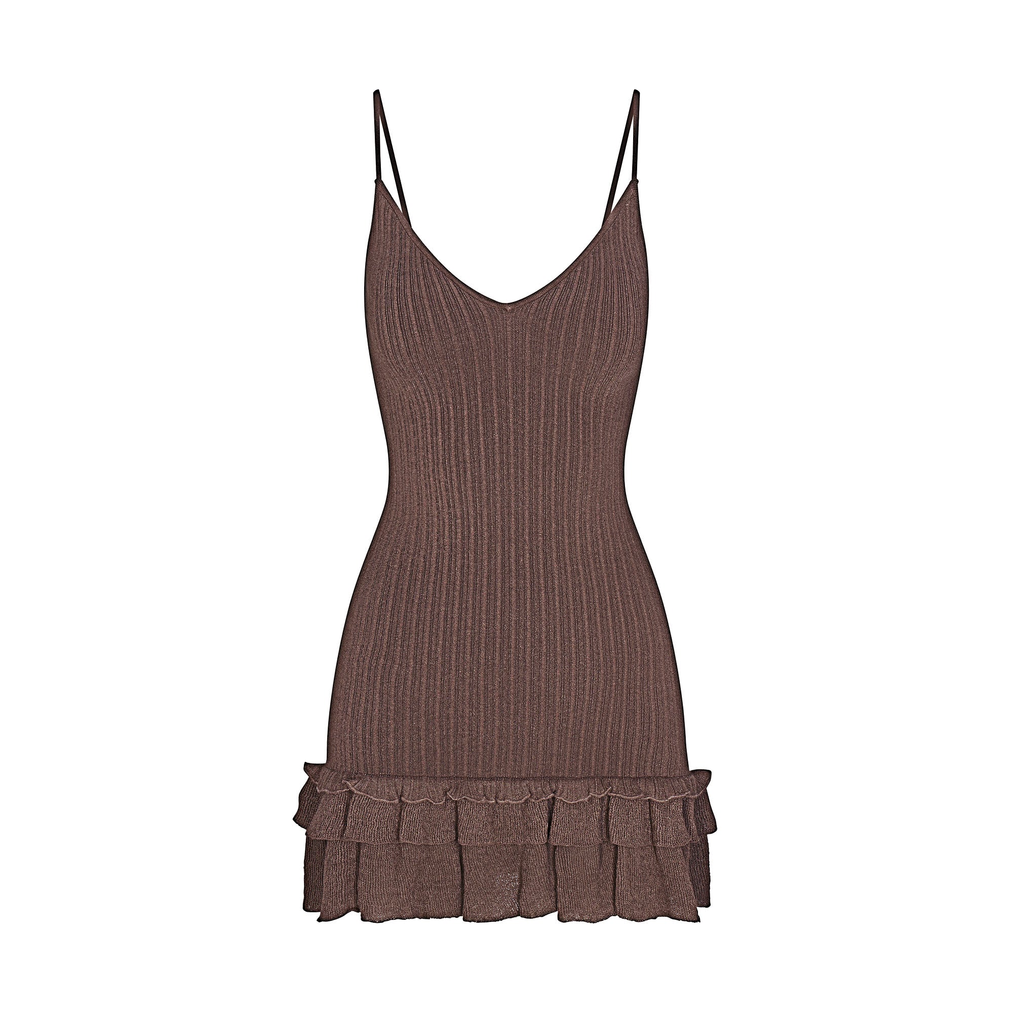 sheer knit ruffle dress sheer knit ruffle dress