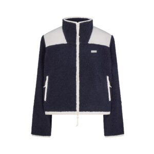 Home teddy boxy zip up jacket