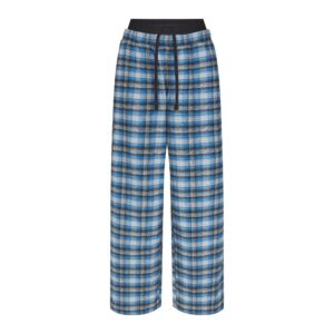 Home outdoor flannel oversized double waistband pant