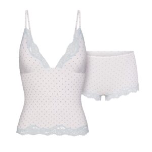 Home fits everybody lace triangle cami and boy short set
