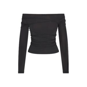 vettese x skims sheer modal off the shoulder top