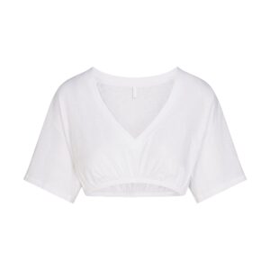 worn in jersey super cropped v neck t shirt