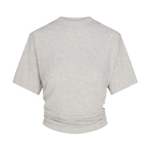 worn in jersey knot back t shirt