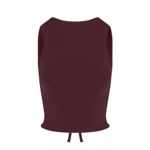 Home cotton jersey tie back tank