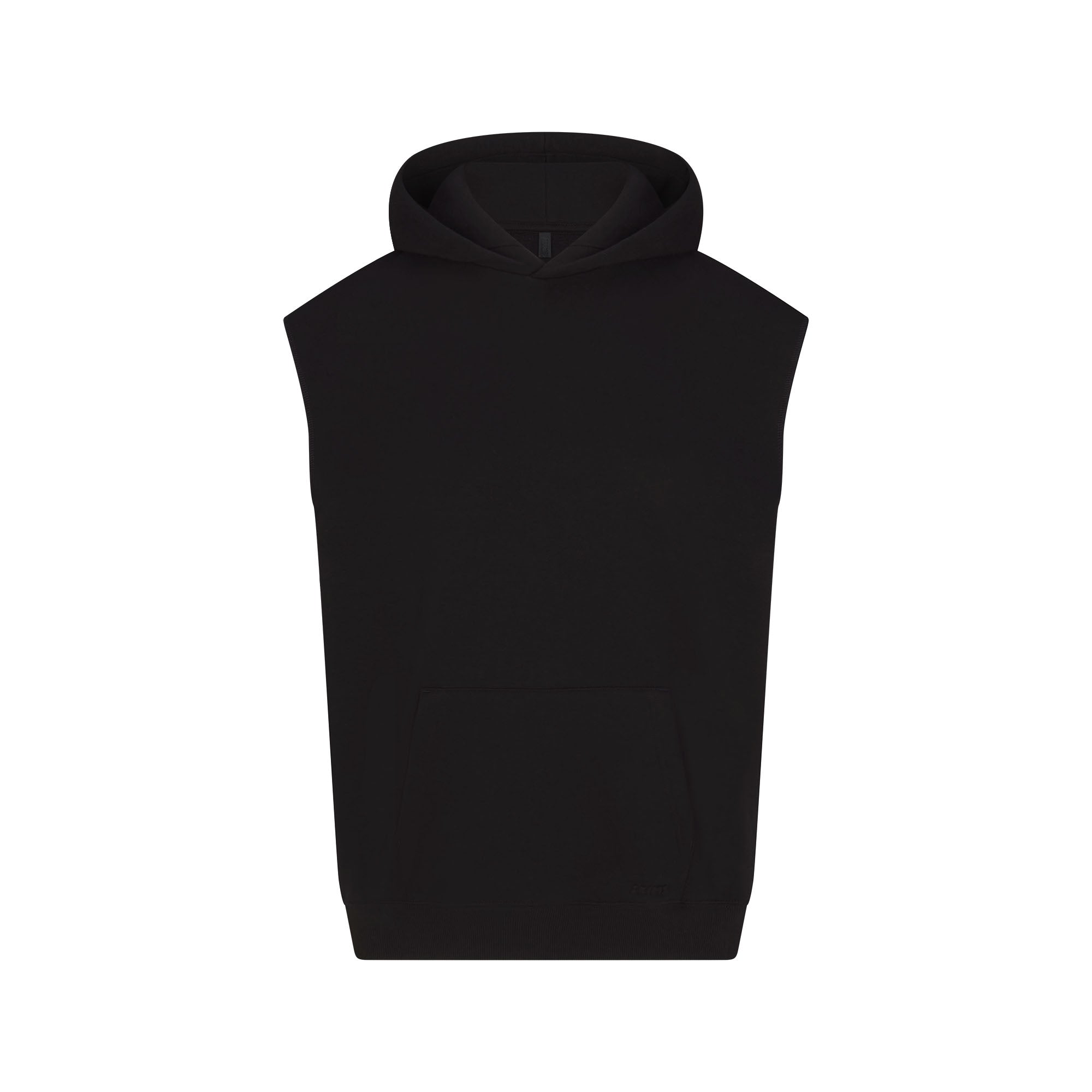 cotton fleece oversized sleeveless hoodie cotton fleece oversized sleeveless hoodie