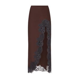 Витрина silk lace slip midi skirt