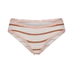 lightweight cotton pointelle lace brief