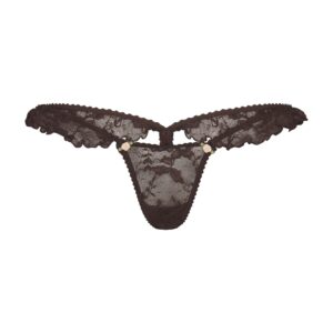 stretch lace butterfly thong