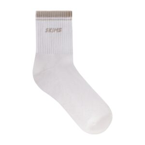 Витрина skims socks ribbed quarter crew logo sock