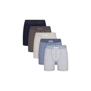Home skims cotton mens 5" boxer brief 5 pack