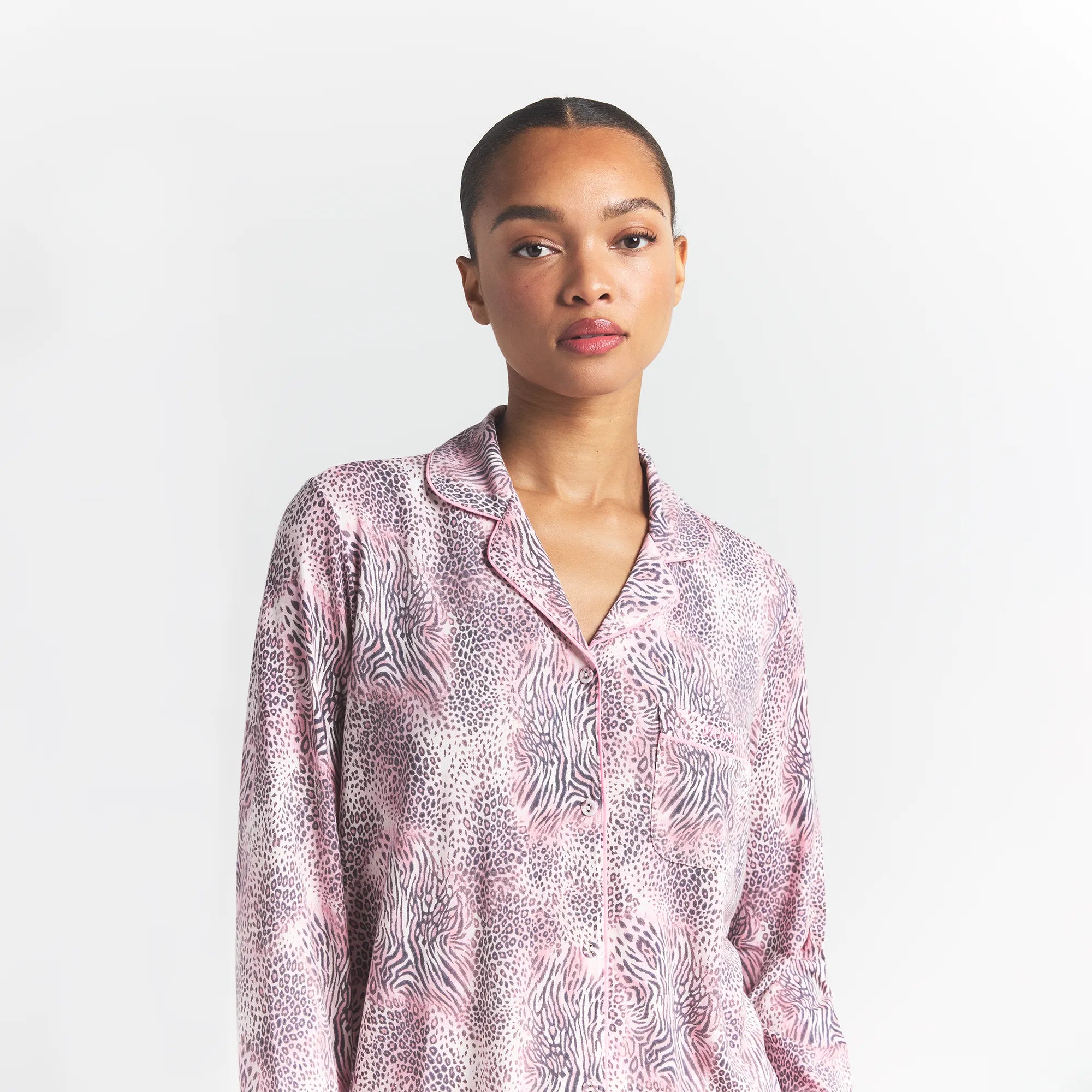 skims sleep long sleeve button up set skims sleep long sleeve button up set