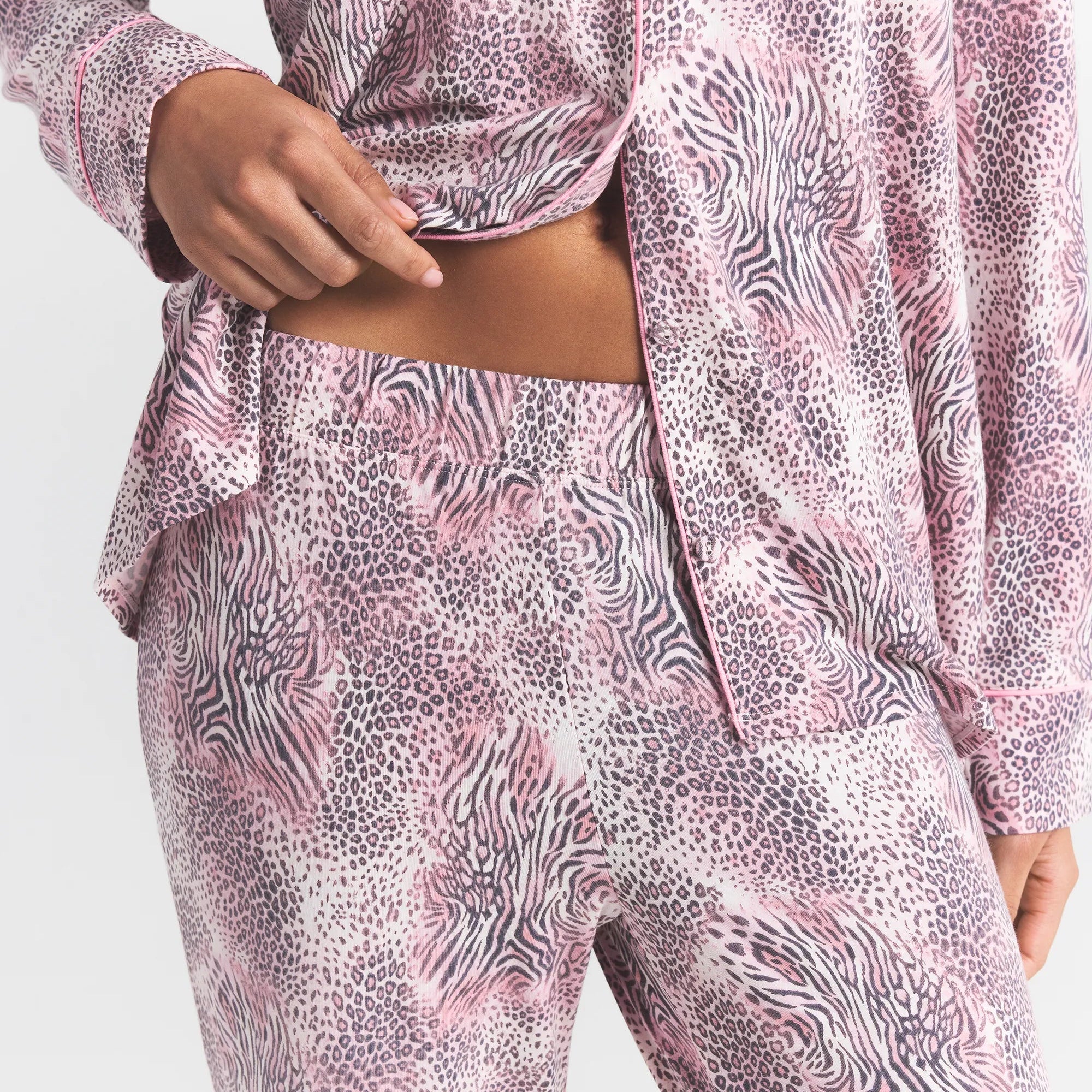 skims sleep long sleeve button up set skims sleep long sleeve button up set