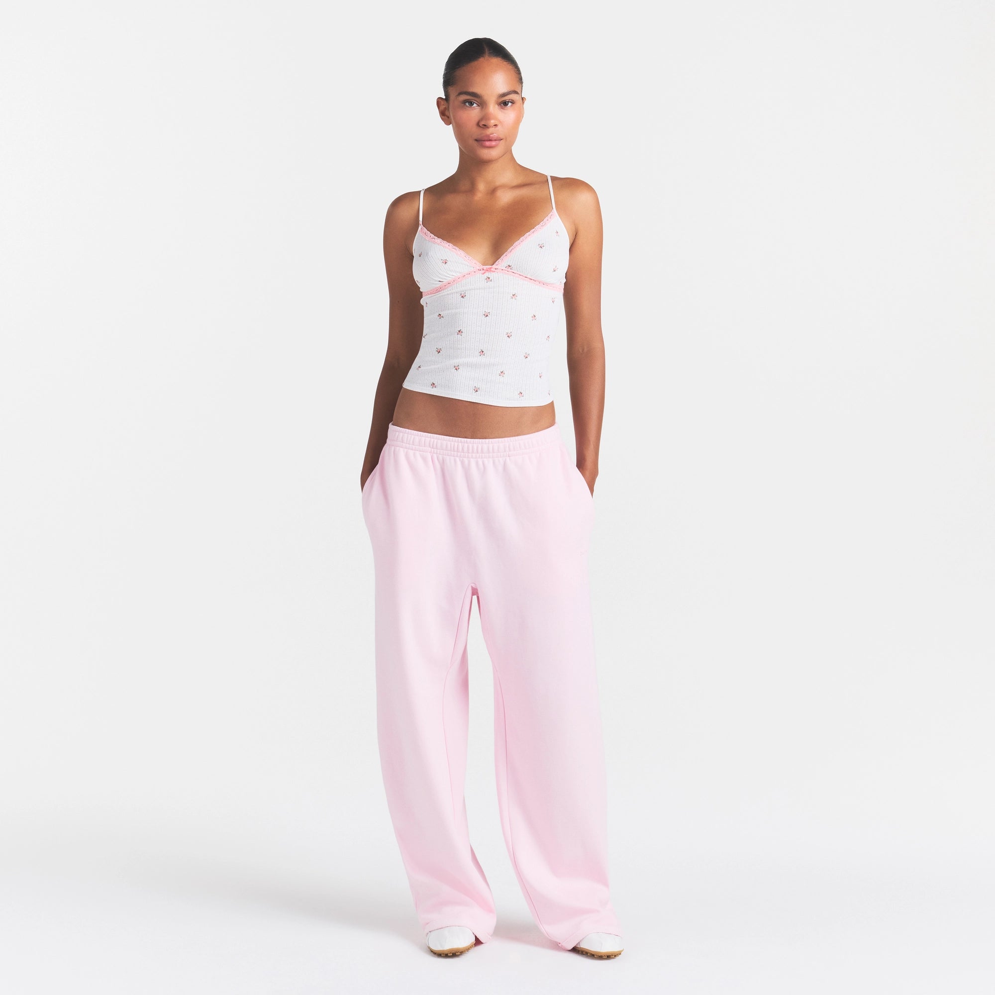 cotton fleece classic straight leg pant cotton fleece classic straight leg pant