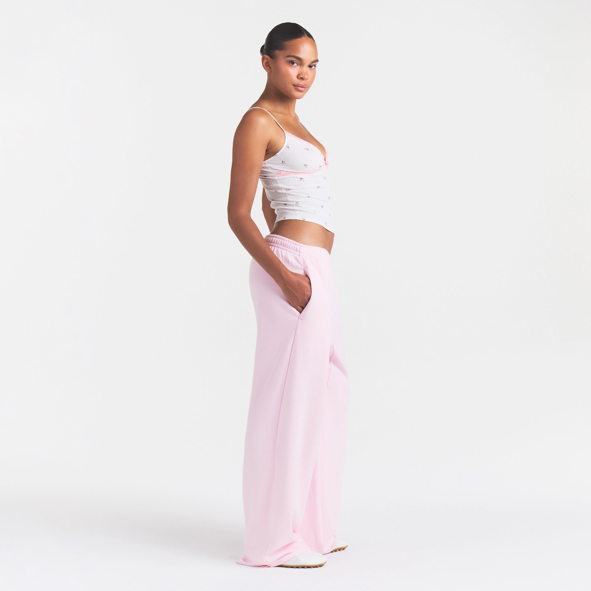cotton fleece classic straight leg pant cotton fleece classic straight leg pant