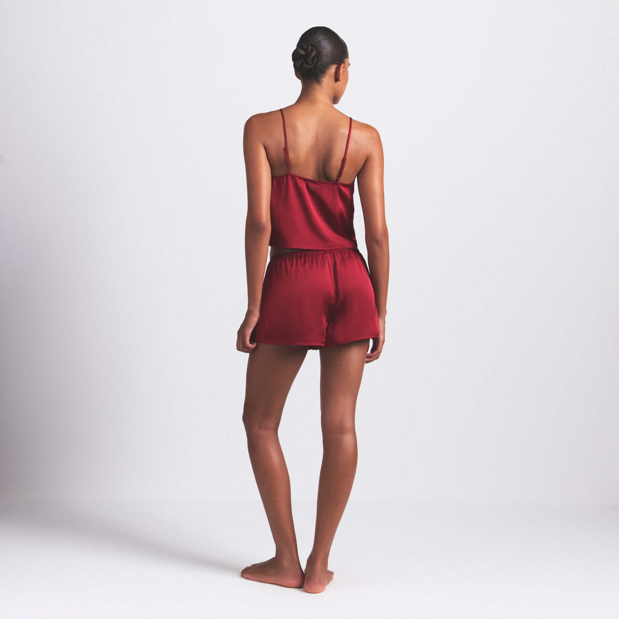 woven shine cami and short sleep set woven shine cami and short sleep set