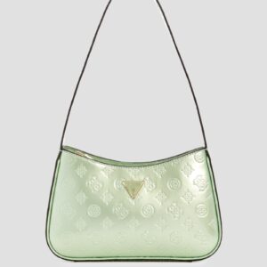 arnela debossed logo shoulder bag