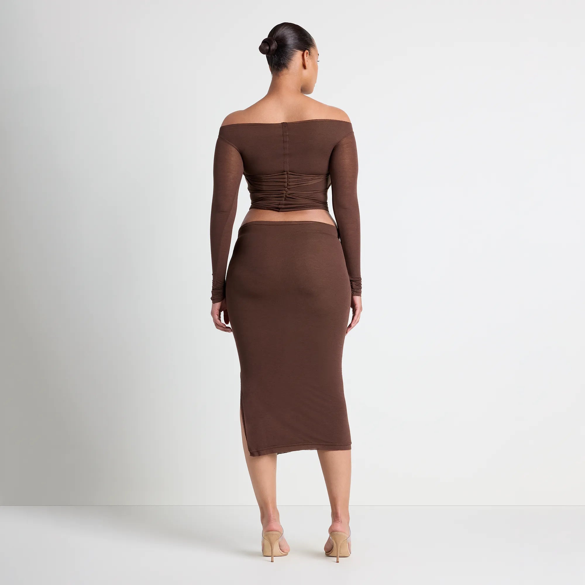 vettese x skims sheer modal off the shoulder top vettese x skims sheer modal off the shoulder top