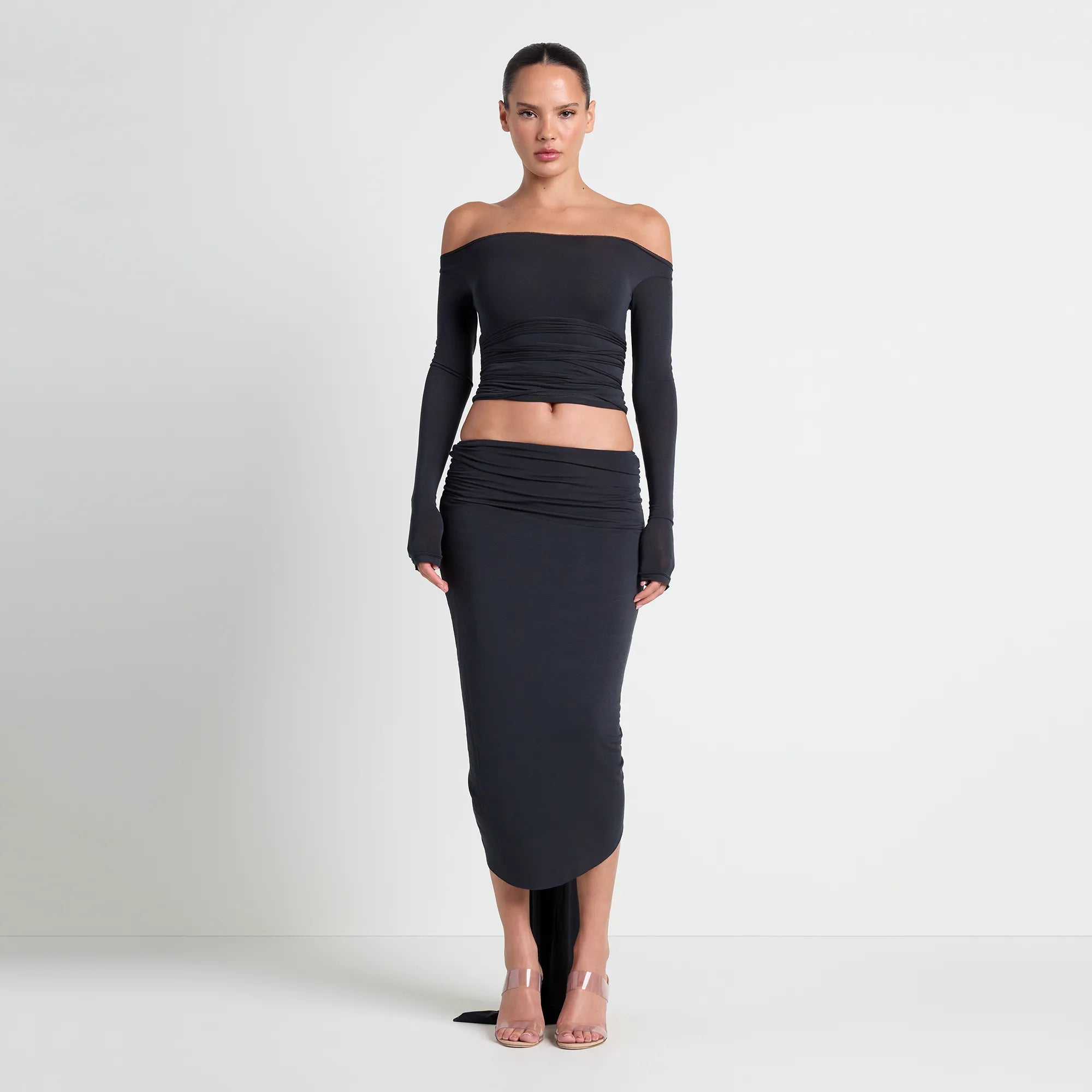 vettese x skims sheer modal off the shoulder top vettese x skims sheer modal off the shoulder top