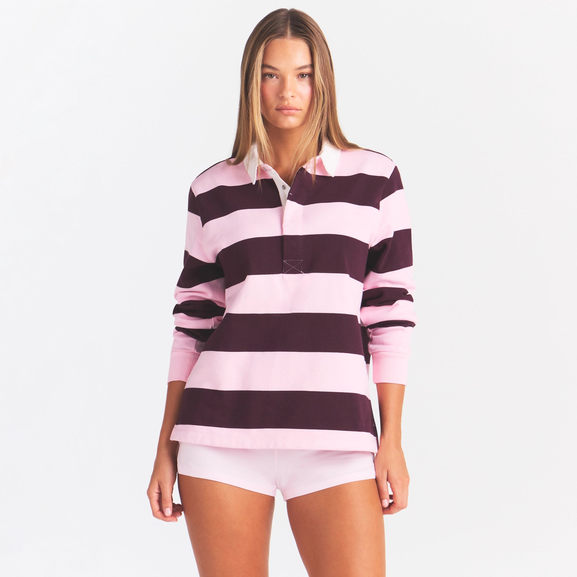boyfriend fleece oversized polo boyfriend fleece oversized polo