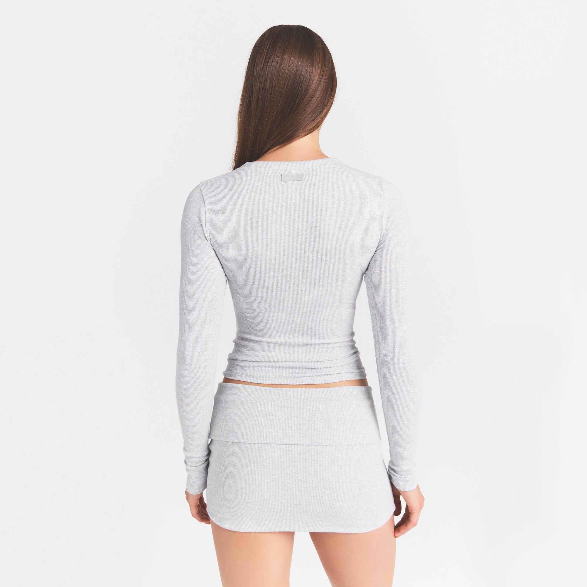 cotton rib zip up top cotton rib zip up top